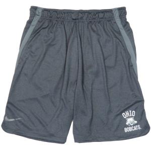 Image of Nike Gray Heather Short with Inset: Ohio Bobcats Cat Face