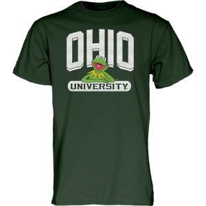 Image of Dark Green Tee: Ohio University with Kermit The Frog