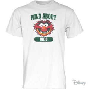 Image of White Tee: Wild About Ohio with Animal
