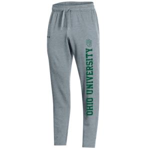 Image of Under Armour Oxford Sweatpant: Outline Interlock over Vertical Ohio University