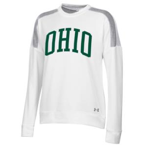 Image of Under Armour Womens White/Gray Tech Terry Crew: Arch Ohio