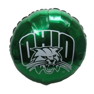 Image of CC Foil Balloon: Green with Attack Cat