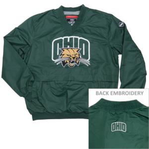 Image of Dark Green Windshirt: Giant Attack Cat Front/ Arch Ohio Back