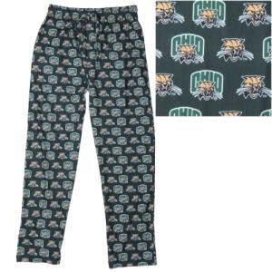 Image of Dark Green Jersey Knit Pant: Repeat Attack Cat/ Cat Face