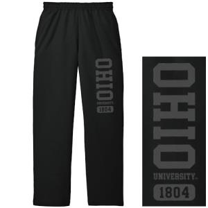 Image of Bargain Sweatpant: Black with Gray Oval Stack