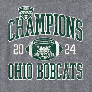 Image of Gray Heather Triblend Tee: 2024 MAC Champions Football