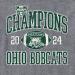 Image of Gray Heather Triblend Tee: 2024 MAC Champions Football