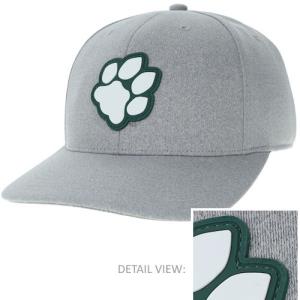Image of Gray Heather Performance Hat: Rubber Paw Patch