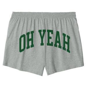 Image of Womens Oxford Short: OH YEAH Back Print