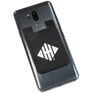 Image of Cellphone Card/ID Holder Pocket: Black with Diamond Ohio