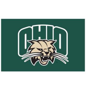 Image of 4x6 Flag: Ohio Bobcat Attack Cat Logo Flag