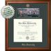 Image of Panoramic Photo/Diploma Frame: Satin Walnut (DFW-34)