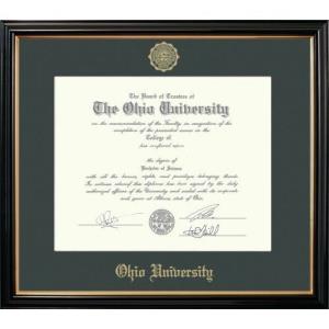 Image of Petite Ebony Black Diploma Frame (DFP-06)