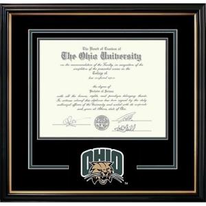 Image of Attack Cat Logo Diploma Frame: Petite Black (DFA-06)