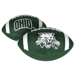 Image of Football: Green Rubber with Arch Ohio and Attack Cat