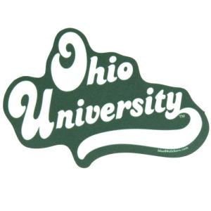Image of 4 inch Decal: Funky Script Ohio University