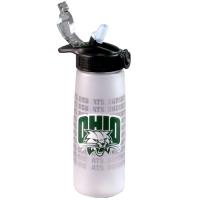 Ohio University Bobcats - 24oz Tritan Plastic Sport Bottle - White -  College Fabric Store