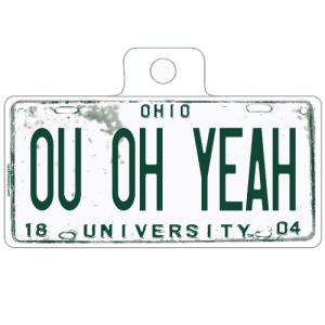Image of 4.5 Inch Decal: License Plate OU OH YEAH 