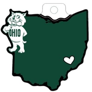 Image of 4.5 Inch Decal:Cartoon Cat in State Shape 