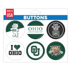 Image of 6 Pack Buttons: Assorted Ohio Designs