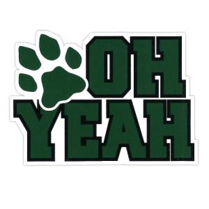 Image of 3.5 Inch Vinyl Decal: OH YEAH Paw Stack