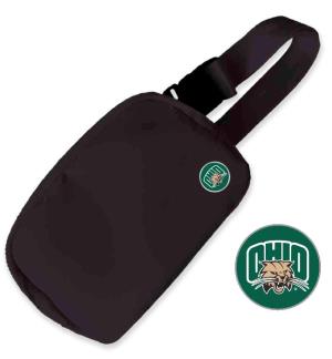 Image of Black Belt Bag: Attack Cat Medallion