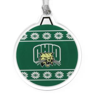Image of Acrylic Ornament: Sweater Ornament Attack Cat