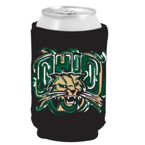 Image of Black Foam Can Cooler: Justin Patten Attack Cat