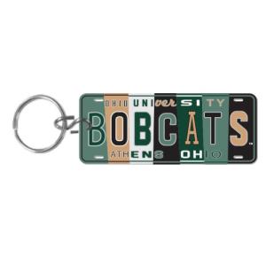 Image of Thin Metal Ket Tag: License Plate Stripes