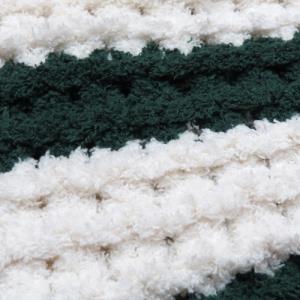 Image of Dark Green/Ivory Cable Knit Throw: Attack Cat Patch