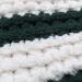 Image of Dark Green/Ivory Cable Knit Throw: Attack Cat Patch