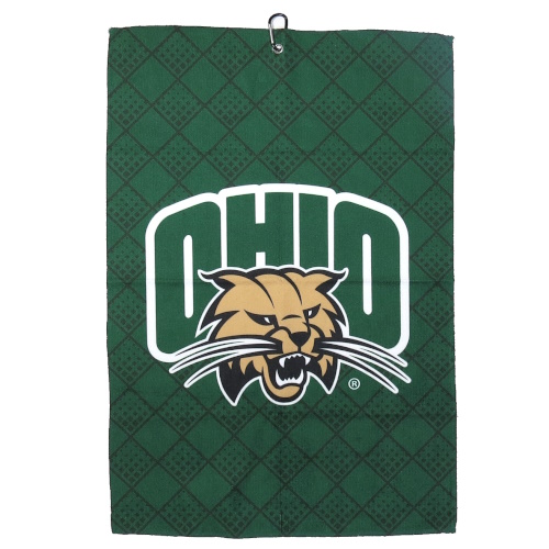 Team Effort Ohio Bobcats Golf Ball Marker Set - 2 Oversized 40mm & 2 Iron-Stamped 25mm Markers