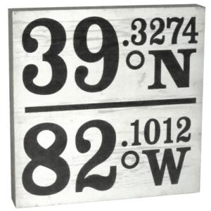 Image of CC Table Top Square: Longitude Latitude