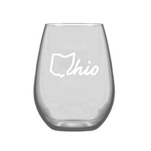Image of CC Stemless Wine Glass: State-hio